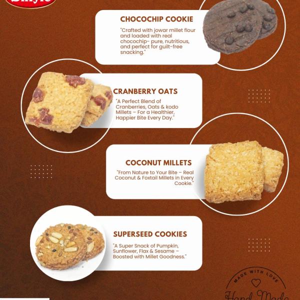 Smyle Healthy & Delicious Millet Cookies Combo Pack | No Maida | No Refined Sugar