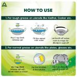 Nimeasy Dishwash Liquid Gel Refill Value Pack, Kitchen Cleaner, Utensil Cleaner Liquid