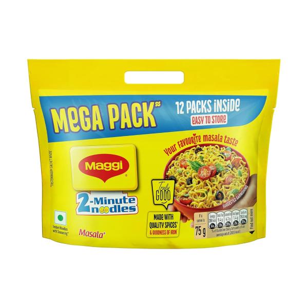 MAGGI 2-Minute Instant Noodles, Masala Noodles With Goodness Of Iron