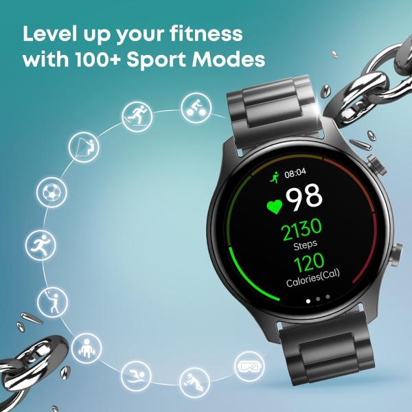 Fastrack Astor FR2 Pro 1.43" AMOLED Stainless Steel Smart Watch