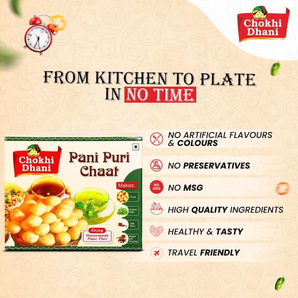 Chokhi Dhani Pani Puri Chaat, Ready To Eat Food Products, Khatta Meetha GolGappa Combo