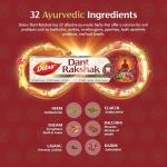 Dabur Dant Rakshak Ayurvedic Toothpaste - 700g (175g x 4) | With Goodness Of 32 Ayurvedic Herbs