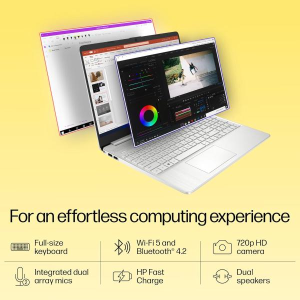 HP 15s, AMD Ryzen 5 5500U (8GB DDR4, 512GB SSD) FHD