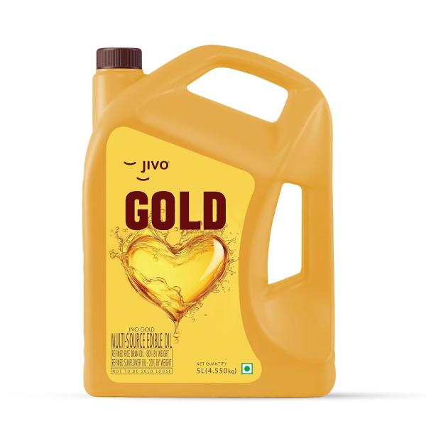 Jivo Gold Refined Oil Perfect Blend of Rice Bran & Sunflower Oil