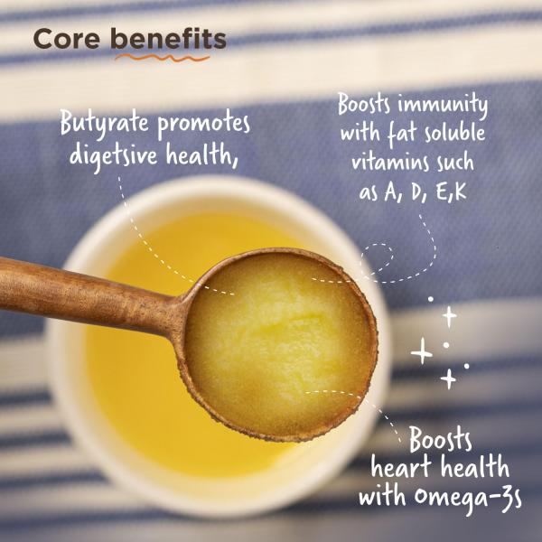 Two Brothers Organic Farms A2 Ghee (500 ml) |Glyphosate free|Free-grazed, Desi Gir Cows