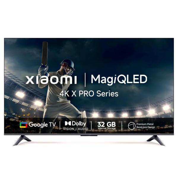 MI Xiaomi 164 cm (65 inches) X Pro QLED Series Smart Google TV L65MA-SIN 4K Ultra HD(Black)