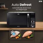 IFB 30L Convection Microwave Oven with 101 Standard Cook Menus(30 Black 360 Degree Motorized Rotisserie Weight Defrost Steam Clean Grill & 4 combi cook modes 10Power Levels)