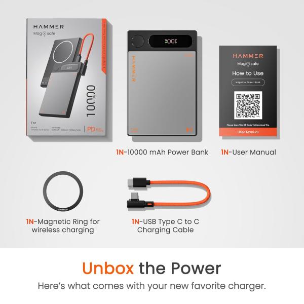 HAMMER 10000mAh MagSafe Power Bank,