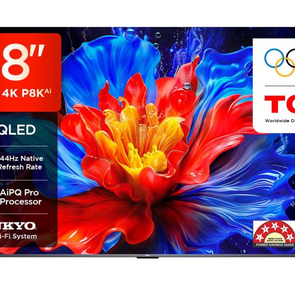 TCL 248 cm (98 inches) 4K Ultra HD Smart QLED Google TV 98P8K