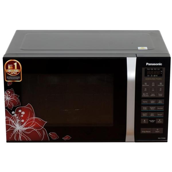 Panasonic 23 Litres Convection Microwave Oven (360° Heat Wrap, Nn-Ct35Mbfdg, Black Floral),800 Watts