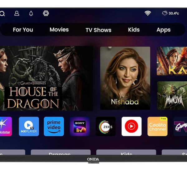Onida 80 cm (32 inch) Smart Genius Series HD Ready Smart LED TV 32AHI