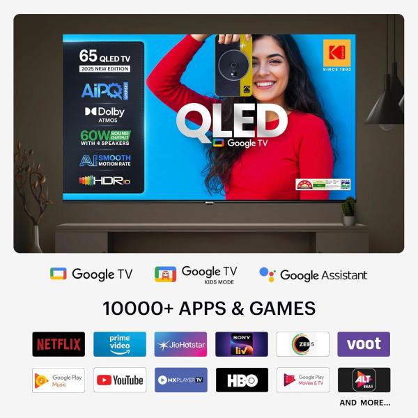 Kodak 164 cm (65 inches) Matrix Series UHD 4K QLED Google TV 65ST5035