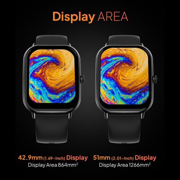 Smartwatch for Men & Women - Black