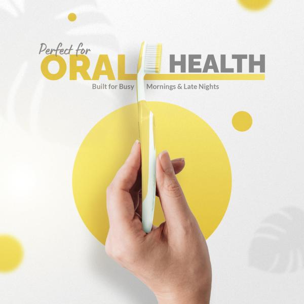 Enshine Advance Clean + Toothbrush Set | Ultra Soft Bristles, Compact Brush Head & Effective Tongue Cleaner |