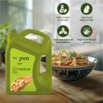 Jivo Cooking Edible Soyabean Oil 5 Litre | High in Omega-6 PUFA