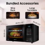 Samsung 21 L Convection Microwave Oven ( Black Various Cooking Modes Pre heat Eco Mode Power Defrost Auto Cook Wire Rack Ceramic Enamel Cavity with 10 year warranty)