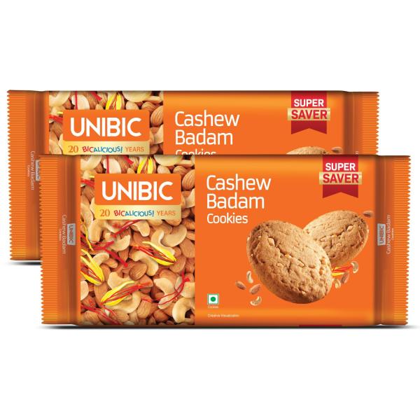 Unibic Cashew Badam Cookies|Weight may vary 900g/975g