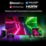 TOSHIBA 126 cm (50 inches) C350NP Series 4K Ultra HD Smart LED Google TV 50C350NP (Black)