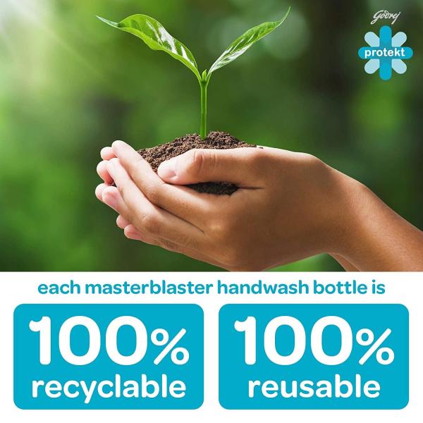 Godrej Protekt Germ Fighter Handwash Refill Pack | Aqua | Germ Protection & Soft on Hands - 1.5 L