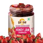 Eatopia Strawberry Honey Jam | 100% Pure & Natural | Healthy Jam for Kids & Adults