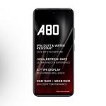 itel A80 | 120Hz Refresh Rate | Punch Hole Display | 50MP Super HDR Cam | IP54 Dust & Splash Resistant | 3 Year Fluency | Ring Light Notification | 4GB...
