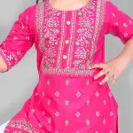 Girls plazo & Dresses Pack Pink