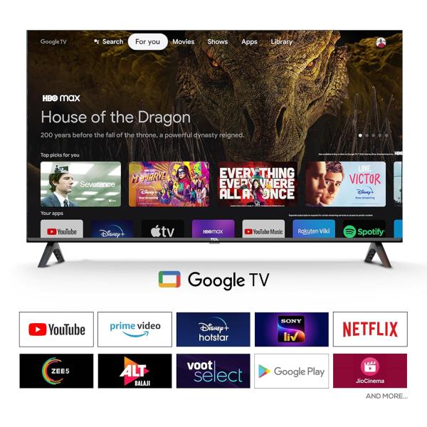 TCL 215 cm (85 inches) 4K Ultra HD Smart QLED Google TV 85T8C
