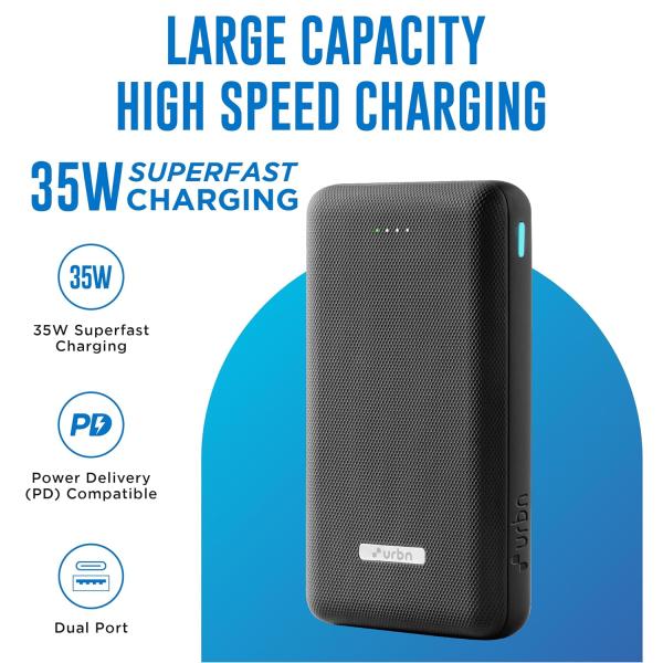 URBN 20000mAh 35W Turbo Fast Charging Power Bank |