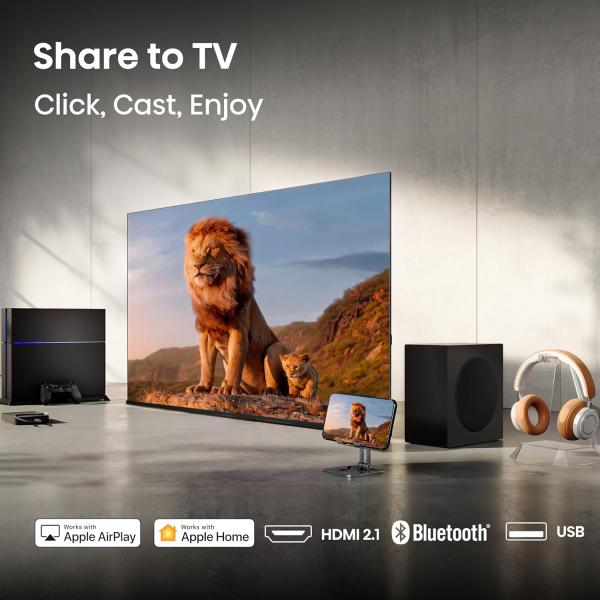 Hisense 108 cm (43 inches) E7Q Series 4K Ultra HD Smart QLED TV 43E7Q (Black)