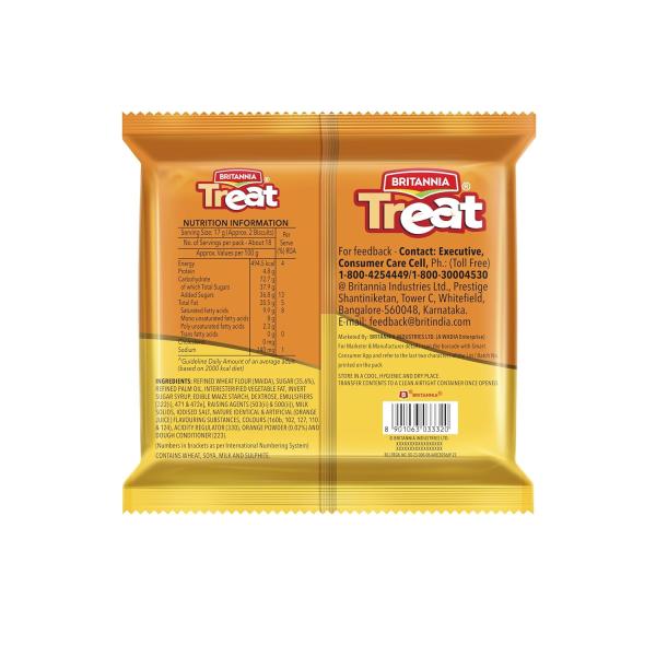 Britannia Treat Orange Creme Sandwich Biscuits 309g Visit the Britannia Store