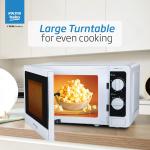 Voltas Beko, A Tata Product 20L, 700W smart solo Microwave oven (MS20MPW10, White | with Anti bacterial Inner Cavity and Large Turntable)