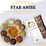 Chounk Natural Star Anise 100g (Pack of 1) | Spices Whole Chakri Phool