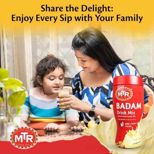 MTR Badam Drink Mix Pet Jar 500g