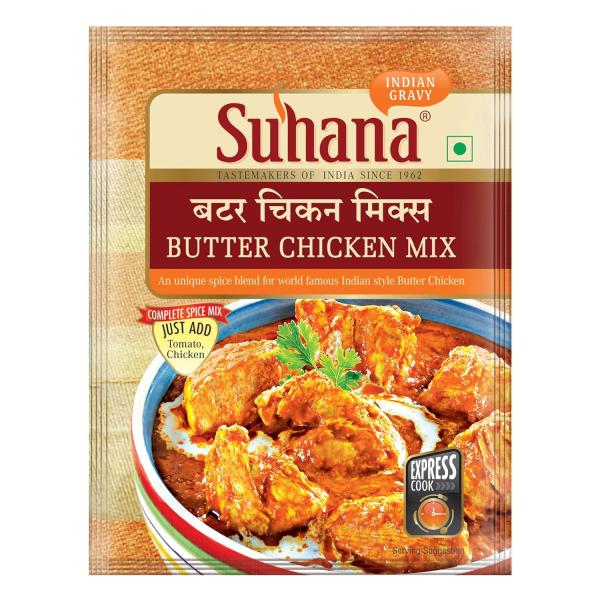 GROCERY   Suhana Non Veg Combo Pack of 6 - Butter Chicken 2 + Chicken Gravy Mix 2 + Chicken Biryani Mix 2