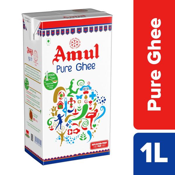 Amul Pure Ghee, 1 Liter Carton