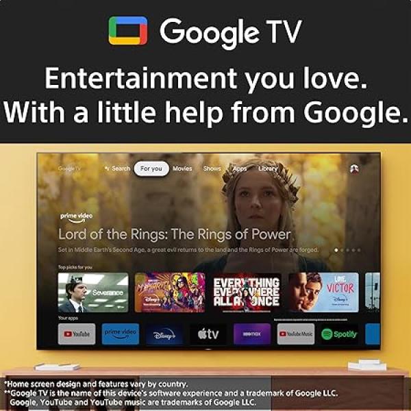 Sony Bravia 139 cm (55 inches) 4K Ultra HD Smart LED Google TV KD-55X82L (Black)