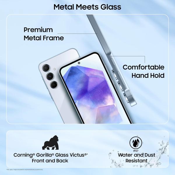 Samsung Galaxy A55 5G (Awesome Navy, 8GB RAM, 256GB Storage)