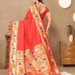 Women's  Paithani Silk Saree
