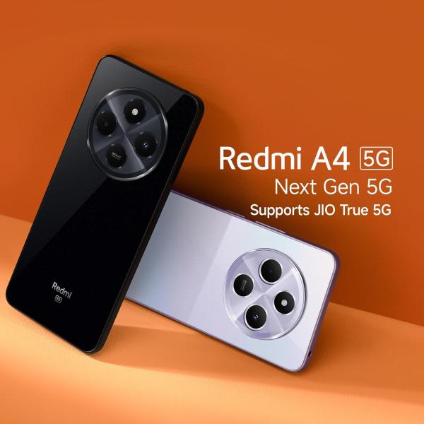 Redmi A4 5G (Sparkle Purple, 4GB RAM, 128GB Storage) |