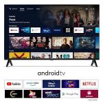 TCL 101 cm (40 inches) Metallic Bezel-Less Full HD Smart Android LED TV 40L4B (Black)