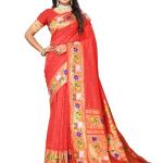 Women's  Paithani Silk Saree