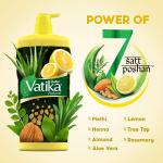 Dabur Vatika Lemon Anti-Dandruff Shampoo - 1 L | Reduces Dandruff from 1st Wash | Moisturises Scalp | Provides Gentle Cleansing, Conditioning &...