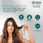 Streax Frizz Control Hair Serum for Dry Frizzy Hair- 100 ml, 72hrs Frizz Free Hair, For Women & Men, With Bio – Elixir, 84% Frizz Reduction & 11X smoothness