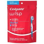 Colgate Adult Max Fresh Wisp Disposable Travel Manual Toothbrush, Peppermint - 24 Count, Red