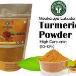 Bon Organo Meghalaya Lakadong Turmeric Powder, 1kg (250gms*4), High Curcumin (10-12%) | Sourced from Meghalaya