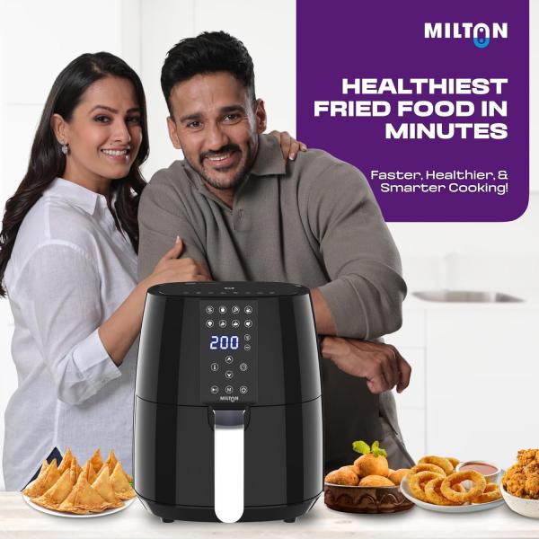 Milton Rapid Digital Air Fryer 4.2L | 1450W | 360° High Speed Air Circulation