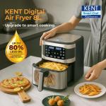 KENT Digital Air Fryer 8L | 1700W | Bake, Grill & Roast |
