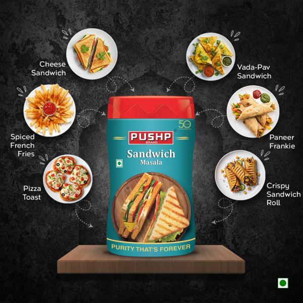 Pushp Brand Sandwich Masala Powder 100g | Pack of 1