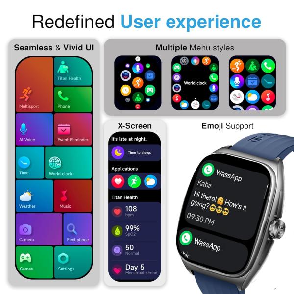Titan Evolution Smartwatch Comes with 1.85” AMOLED Display with 390 * 450 Pixel Resolution
