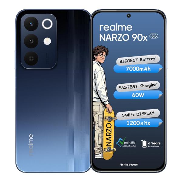 realme NARZO 90x 5G (Nitro Blue,6GB+128GB) |